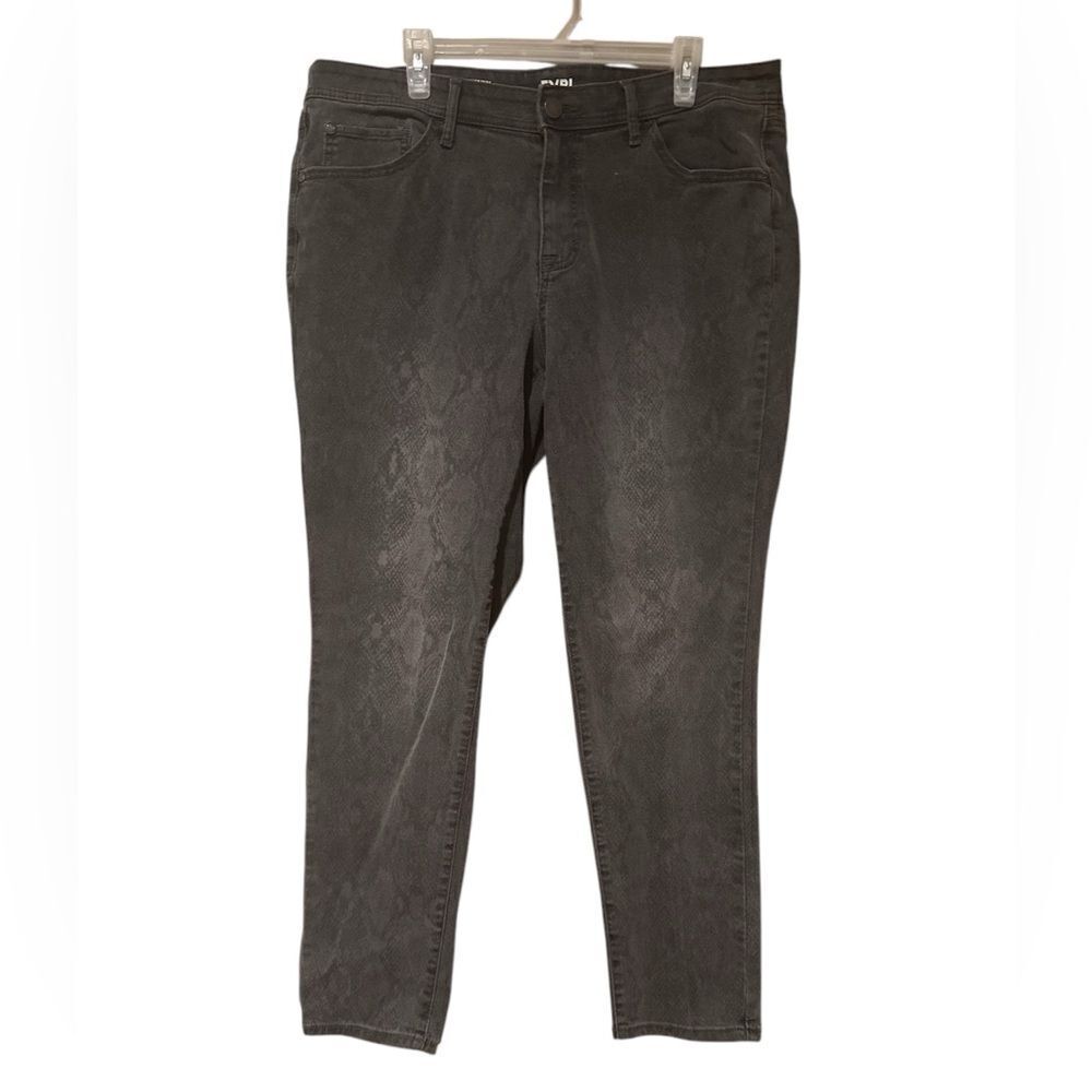 Evri Plus Size Snakeskin Print Jeans Size 16 Skinny